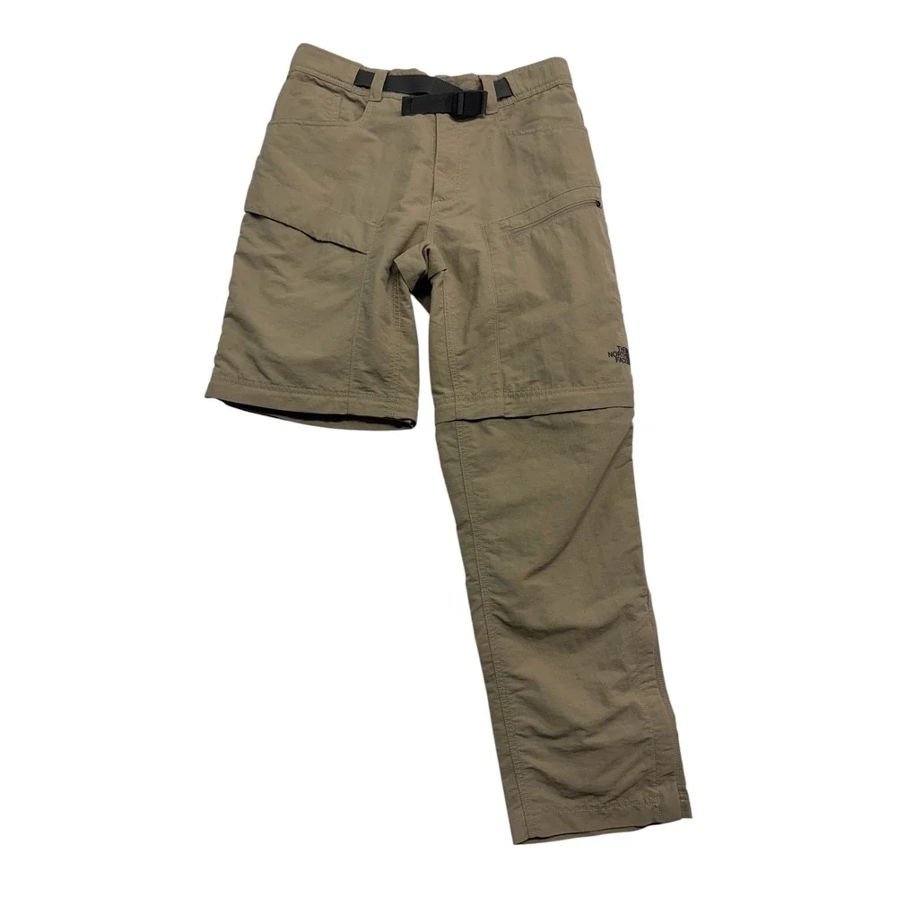The North Face Small Short 30/32x28 Tan Zip Off Convertible Pants Shorts Hiking